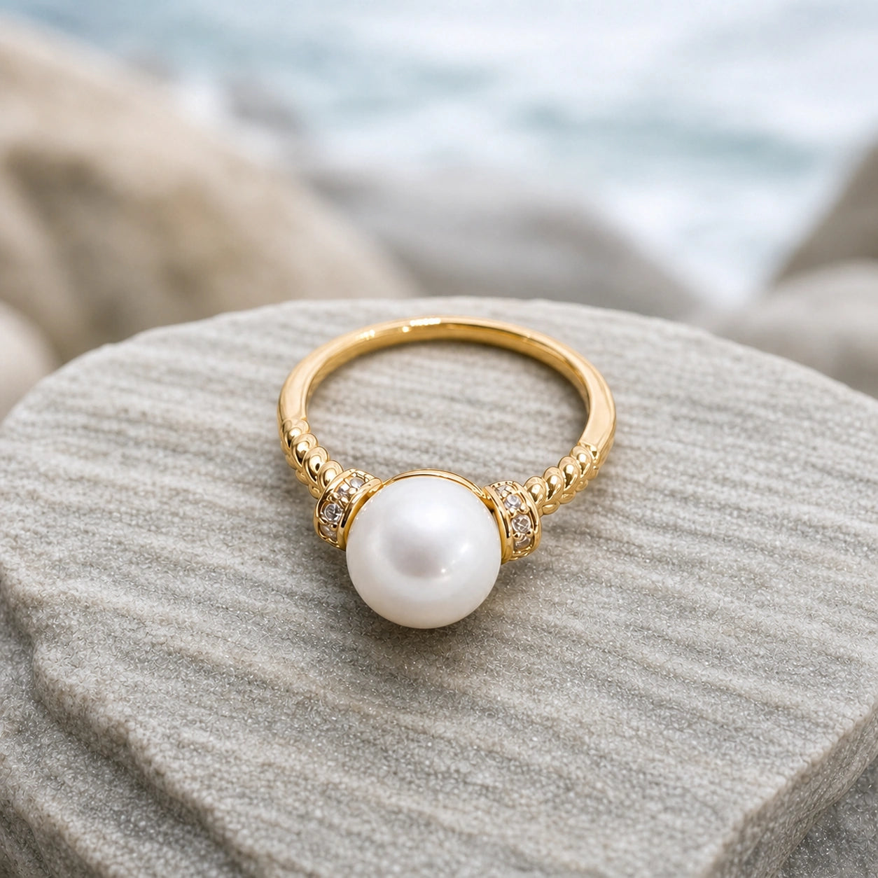 Adjustable freshwater pearl ring product detail