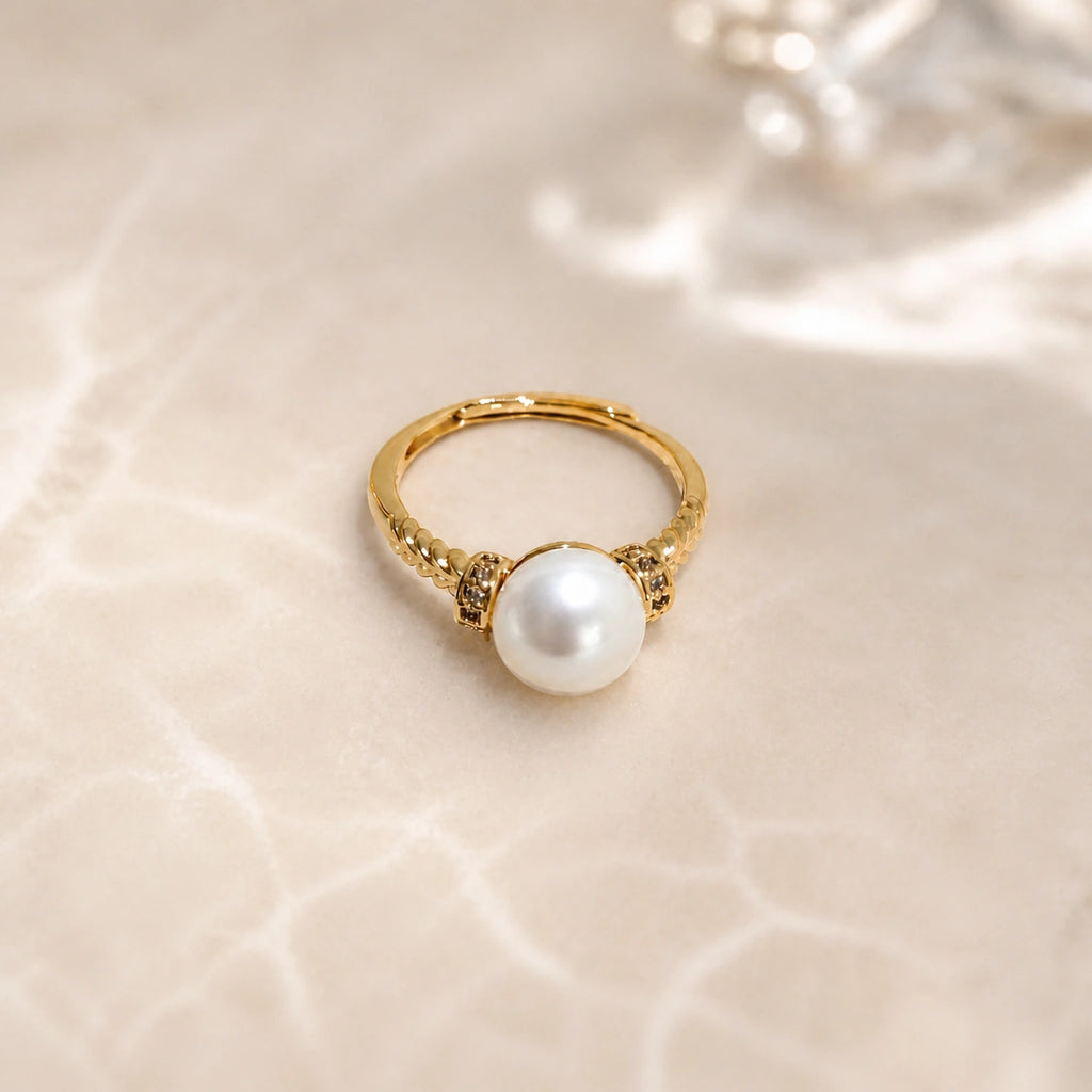Adjustable freshwater pearl ring alternate product view